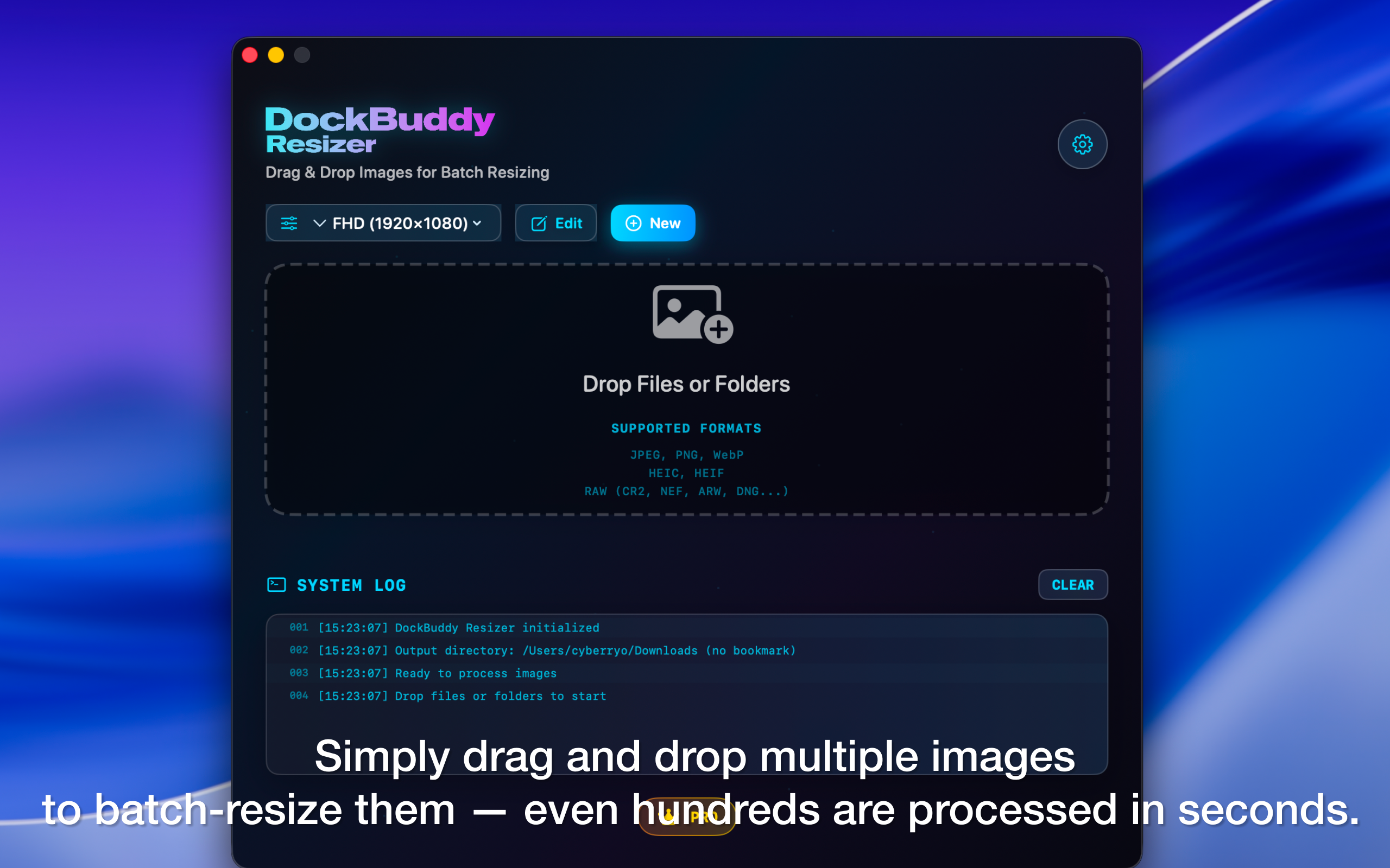 Easy Resize with Drag & Drop